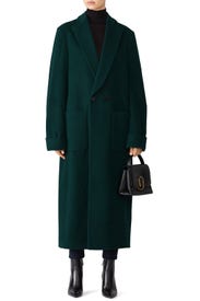 Green Oversize Coat by Christian Pellizzari