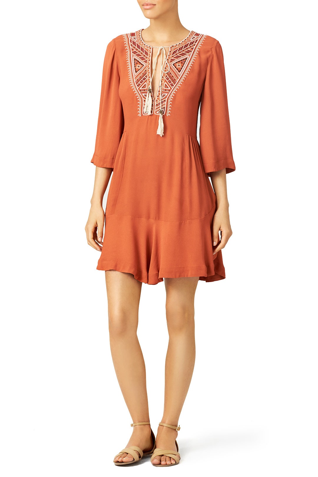 Orange Sahara Dress by Twelfth Street by Cynthia Vincent 0