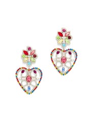 Camellias Heart Earrings by Dannijo