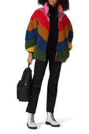 Printed Macaw Mixed Media Puffer by FARM Rio