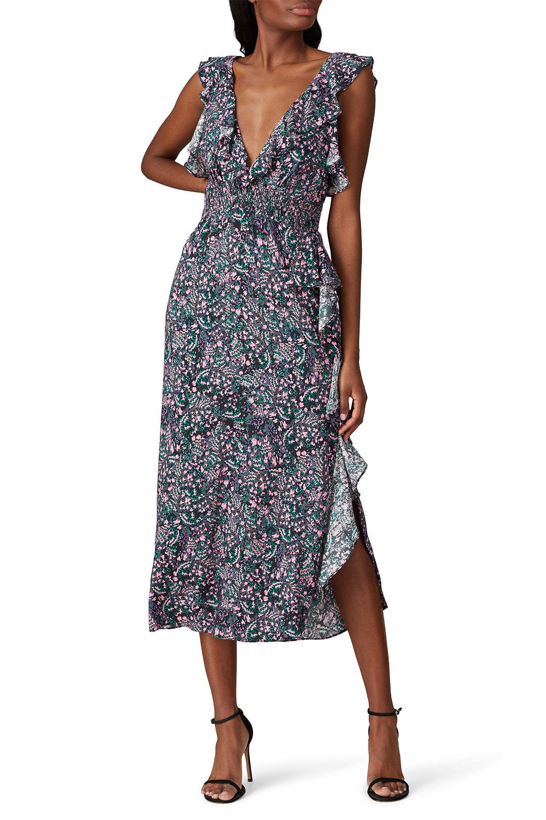 Black Floral Print Dress by Iro 0