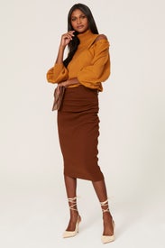 Button Shoulder Turtleneck Sweater by Marissa Webb x RTR