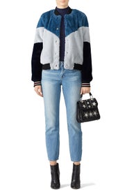 Rhea Faux Fur Bomber by N12H