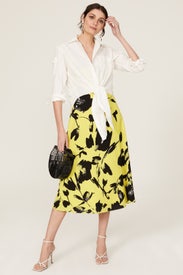 Tie Front Button Down Shirt by Osman Yousefzada x RTR