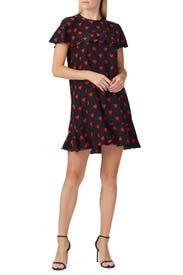 Heart Printed Shift by RED Valentino