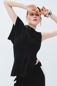 Knotted Jersey Top by A.W.A.K.E. Mode