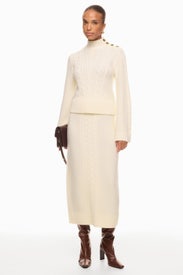 Valentin Cable Knit Skirt by Derek Lam 10 Crosby