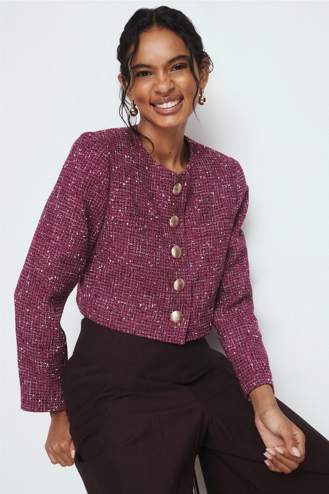 Juliette Tweed Jacket by Derek Lam 10 Crosby 0