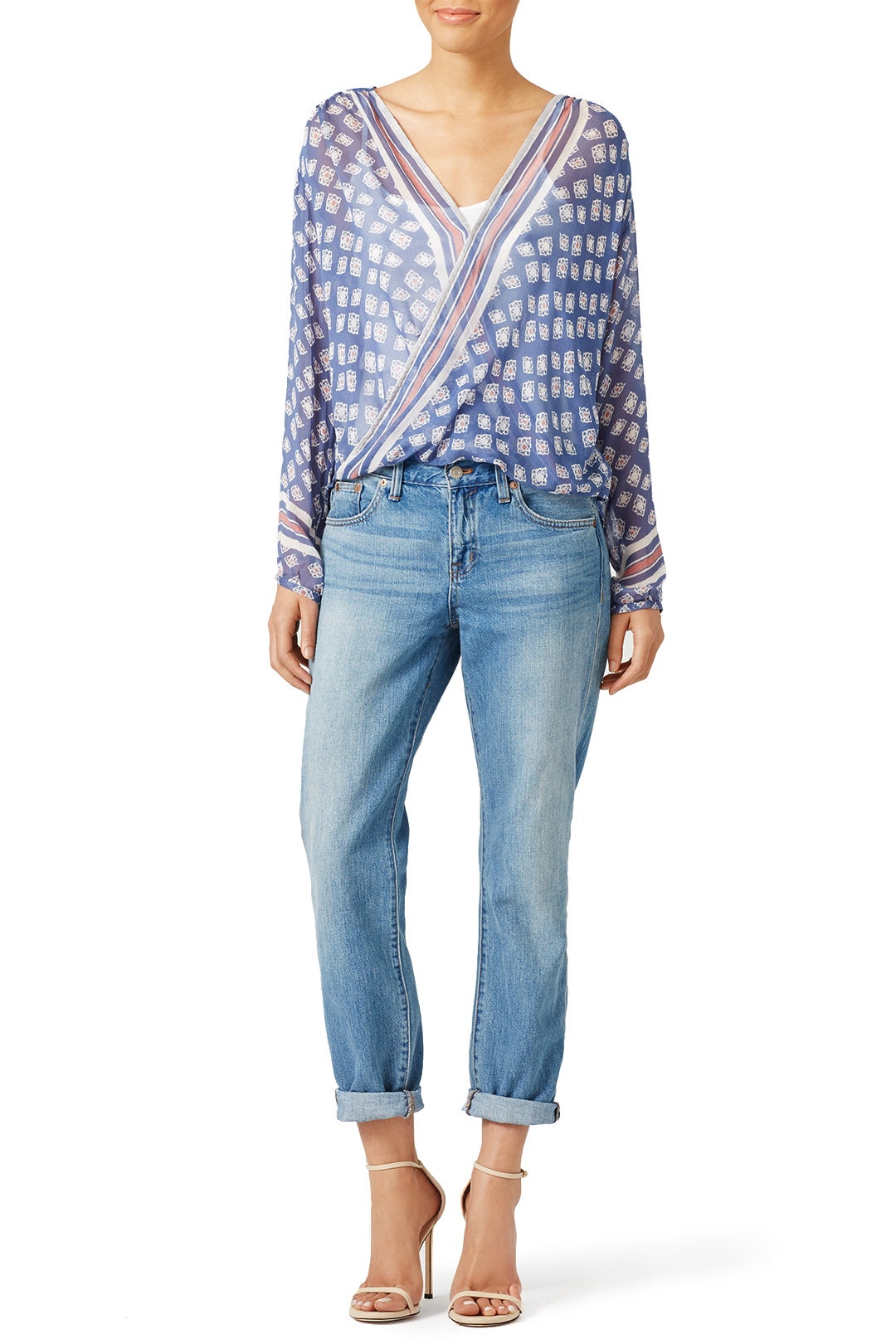 Blue Swirl Top by Free People 0