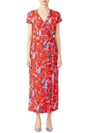 Sidney Printed Wrap Maxi by Greylin