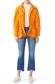 Orange Anorak Jacket by Jil Sander Navy