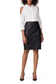 Leather Pencil Skirt by KF/KaufmanFranco x RTR