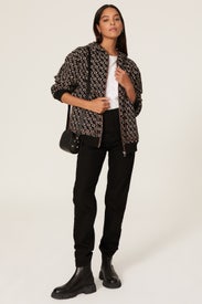 Trame Zip Sweatshirt by Maje