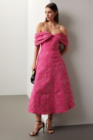 Fiona Cloud Jacquard Dress by Theia