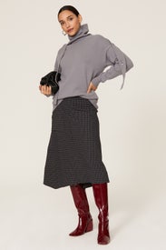 Airy Shoulder Tab Turtleneck by Tibi