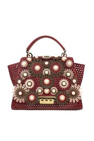 Merlot Eartha Soft Top Handle Bag by ZAC Zac Posen Handbags