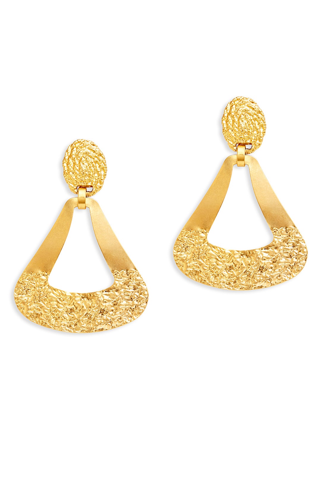 Hammered Out Earrings by Gerard Yosca