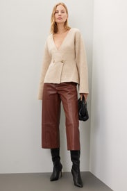 Wide Leg Vegan Leather Pants by Jason Wu x RTR