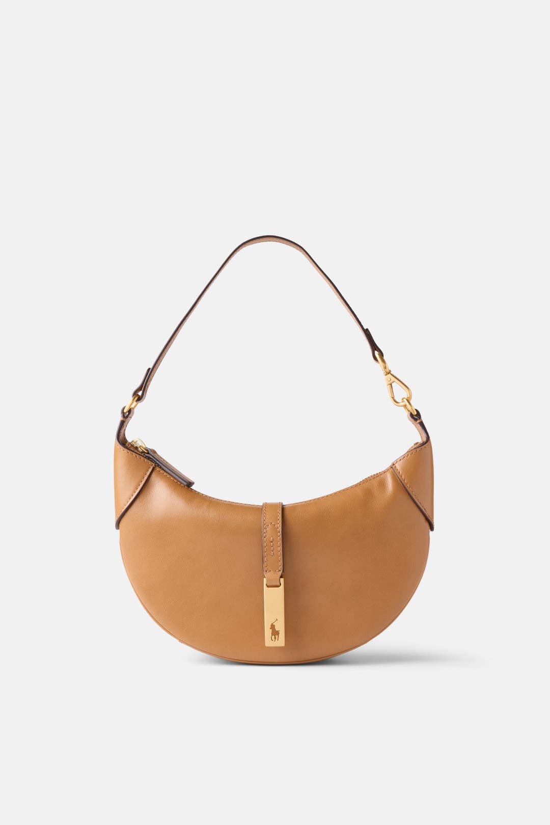 Tan Polo ID Mini Shoulder Bag by Polo Ralph Lauren Accessories