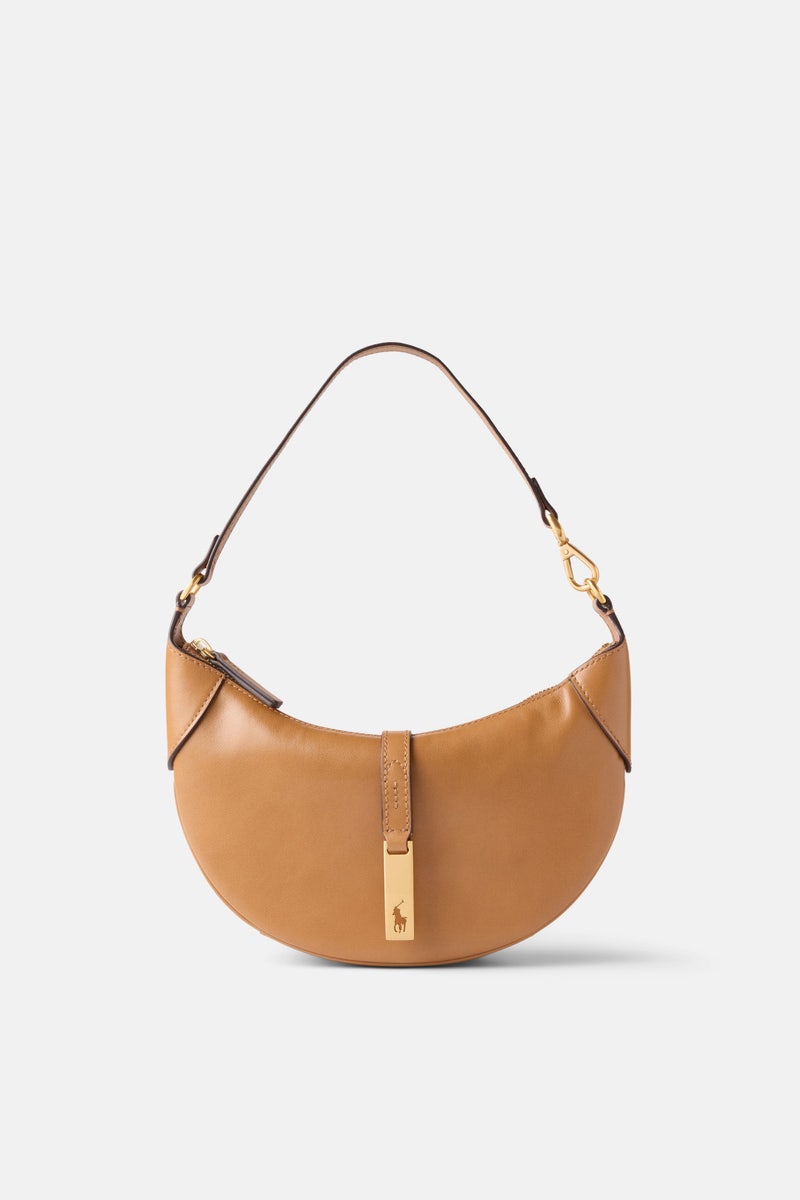 Tan Polo ID Mini Shoulder Bag by Polo Ralph Lauren Accessories - Photo 0
