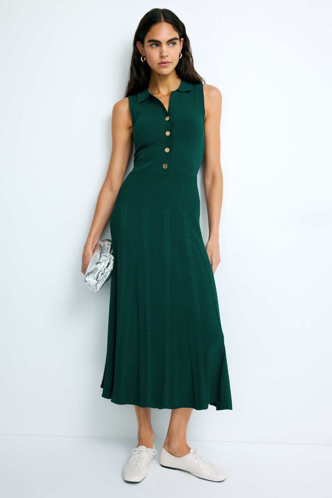 Gwenn Sleeveless Knit Midi Dress by Sandro 0
