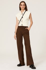 Cable Knit Button Vest by Scotch & Soda