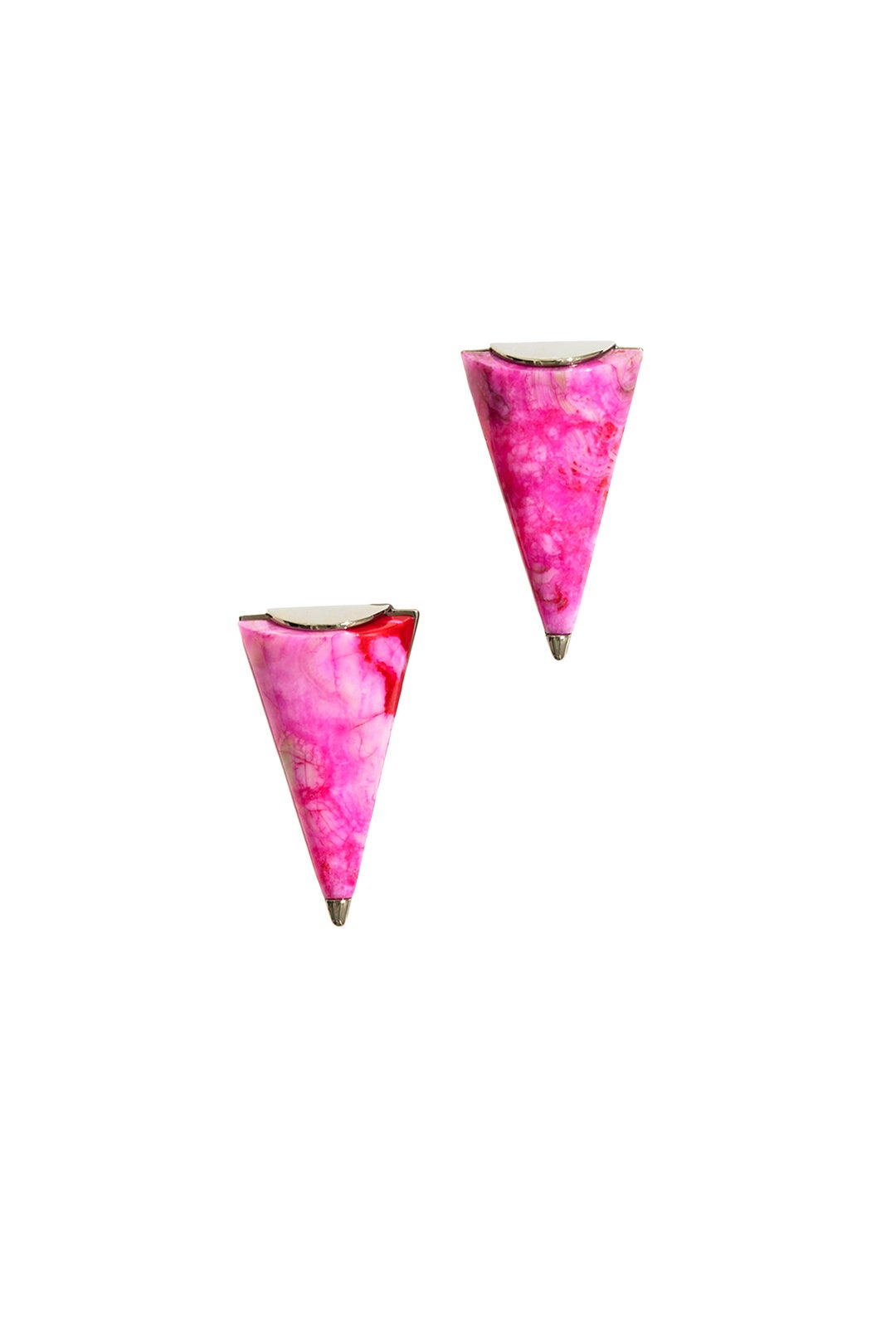 Pink Geo Splash Earrings by Sarah Magid