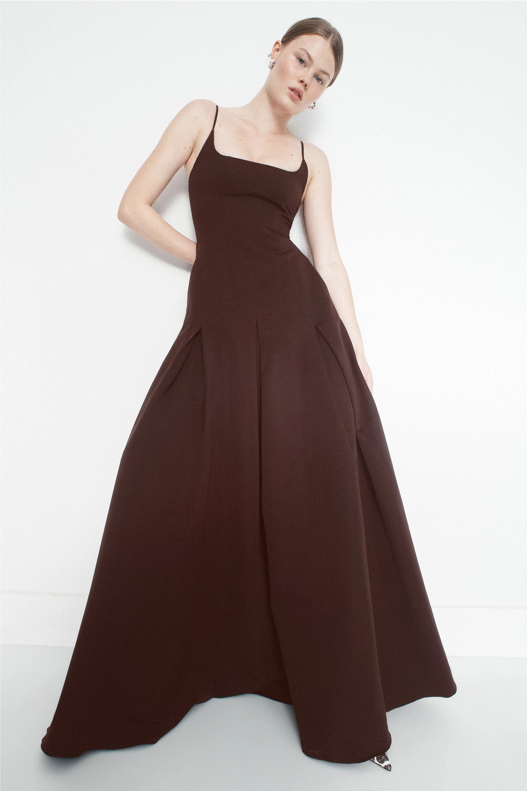 Brown Joy Maxi Dress by Staud 0