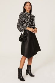 Paisley Waterfall Frill Top by Ted Baker