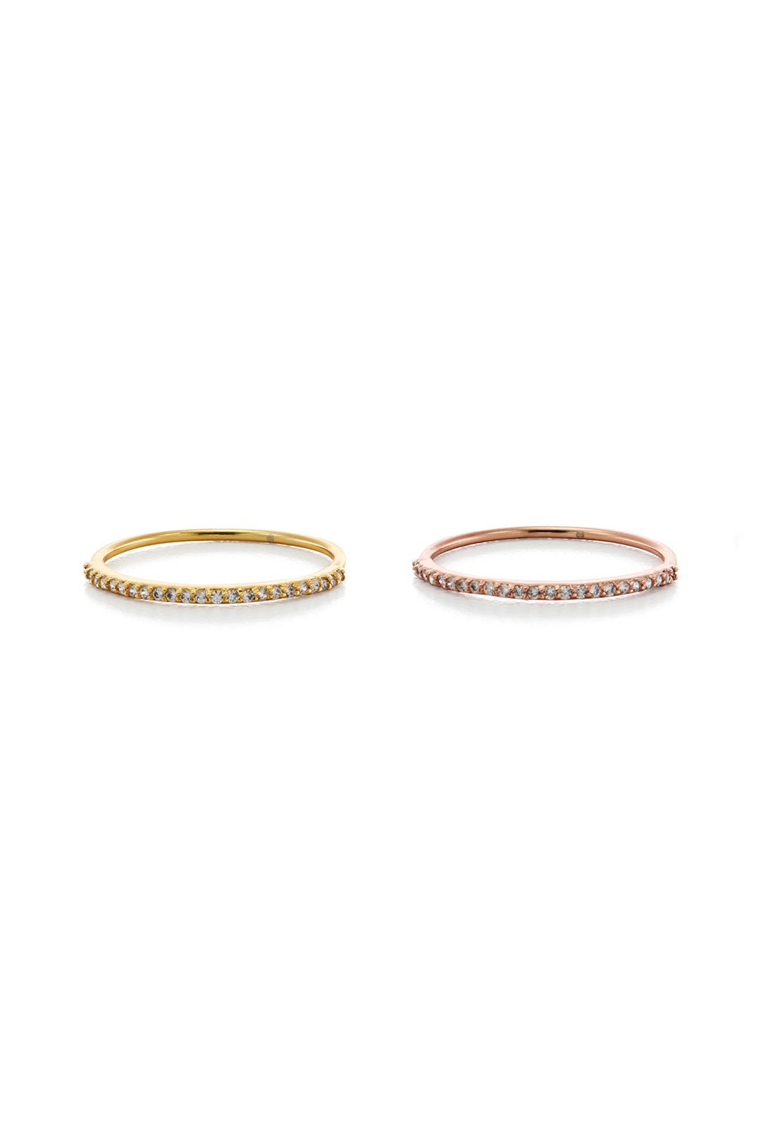Rose Shimmer Ring Set by Gorjana Accessories