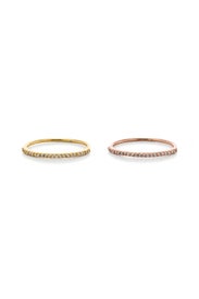 Rose Shimmer Ring Set by Gorjana Accessories
