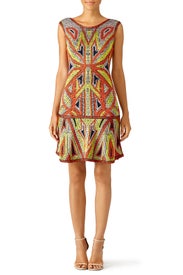 Danika Geometric Dress by Hervé Léger