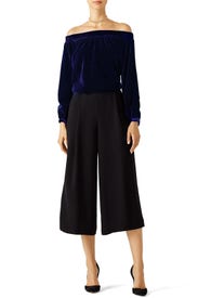 Blue Velvet Top by L'Academie