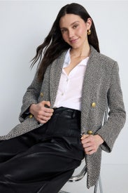 Riva Knit Double Breasted Blazer by L'agence