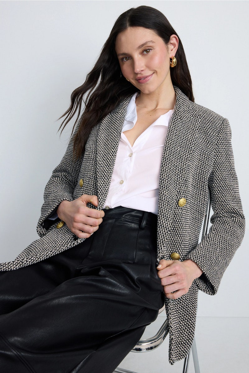 Riva Knit Double Breasted Blazer by L'agence - Photo 0