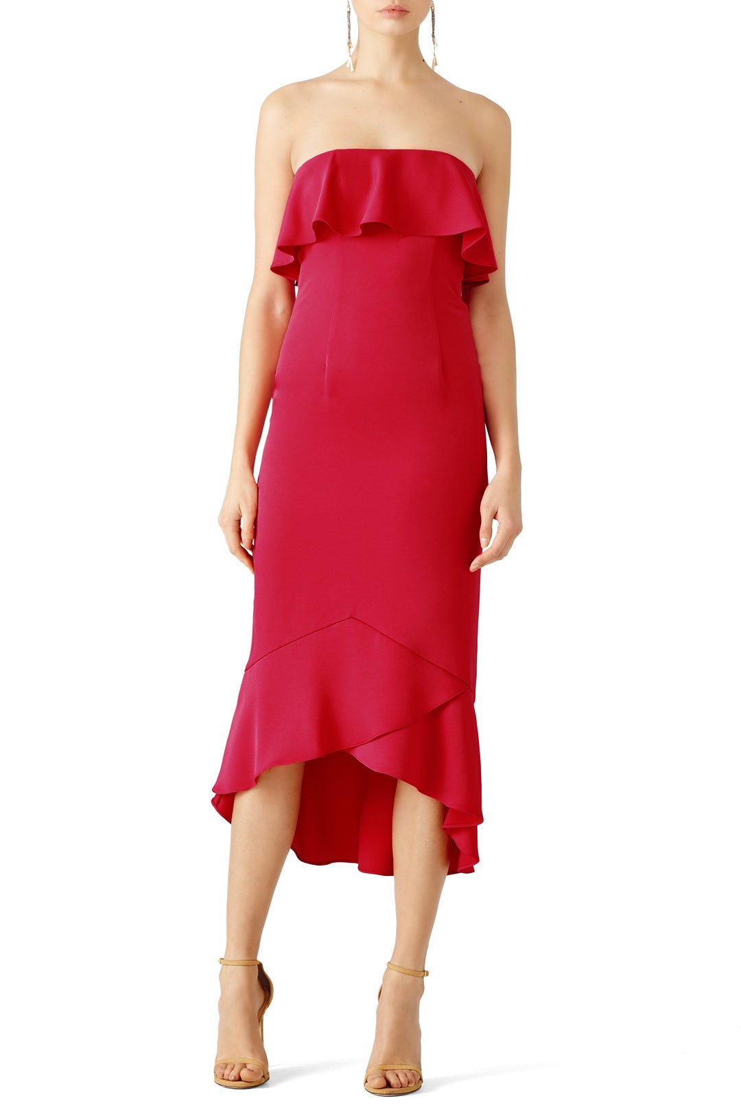 Pink Essie Midi Dress by Shoshanna 0