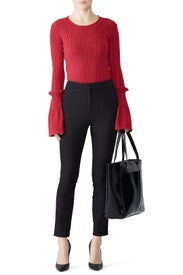 Vertical Cut Out Sweater by Slate & Willow