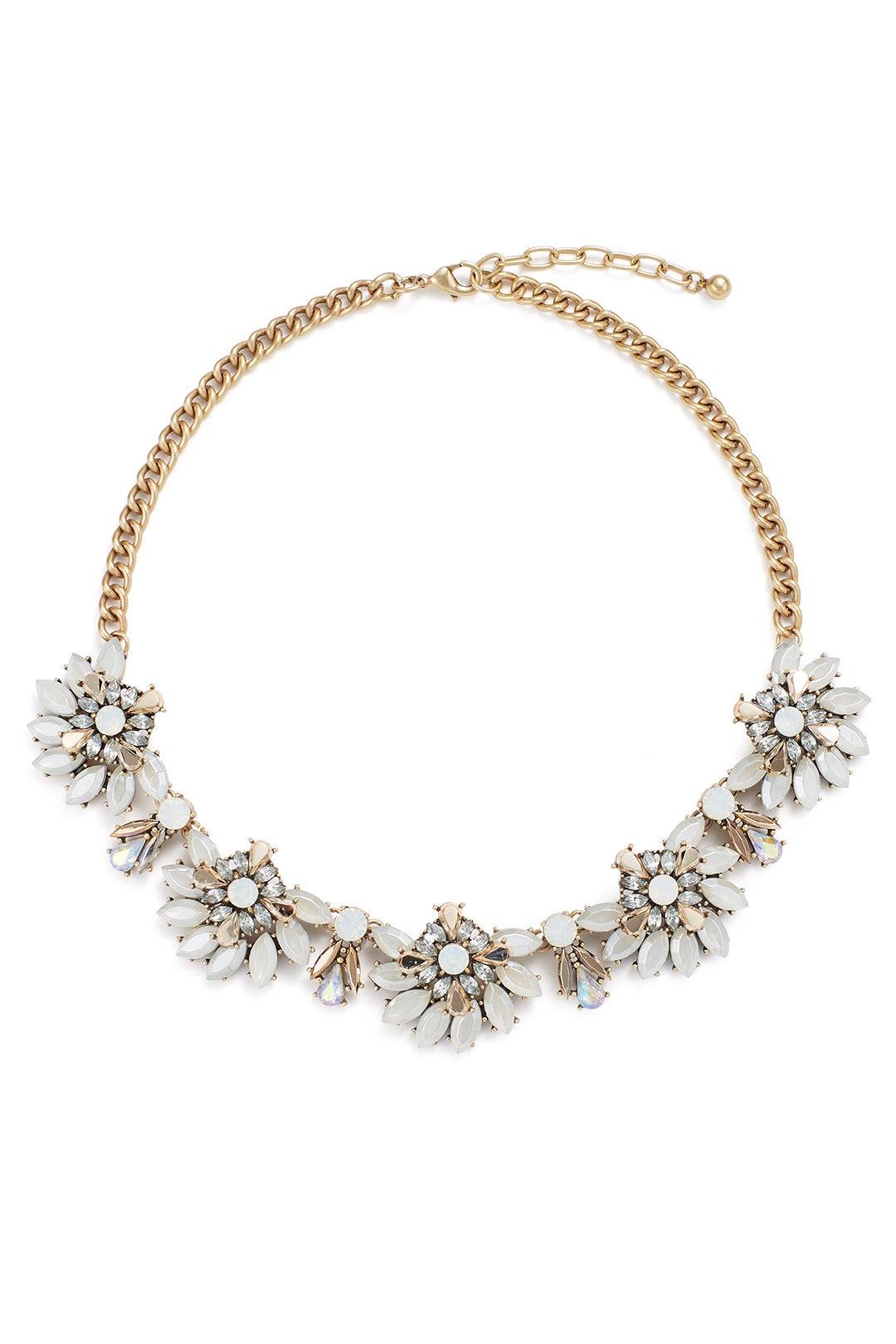 Iridescent Crystal Bloom Necklace by Slate & Willow Accessories