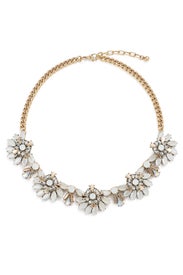 Iridescent Crystal Bloom Necklace by Slate & Willow Accessories