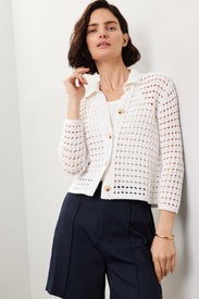 Block Stitch Cardigan by VINCE.