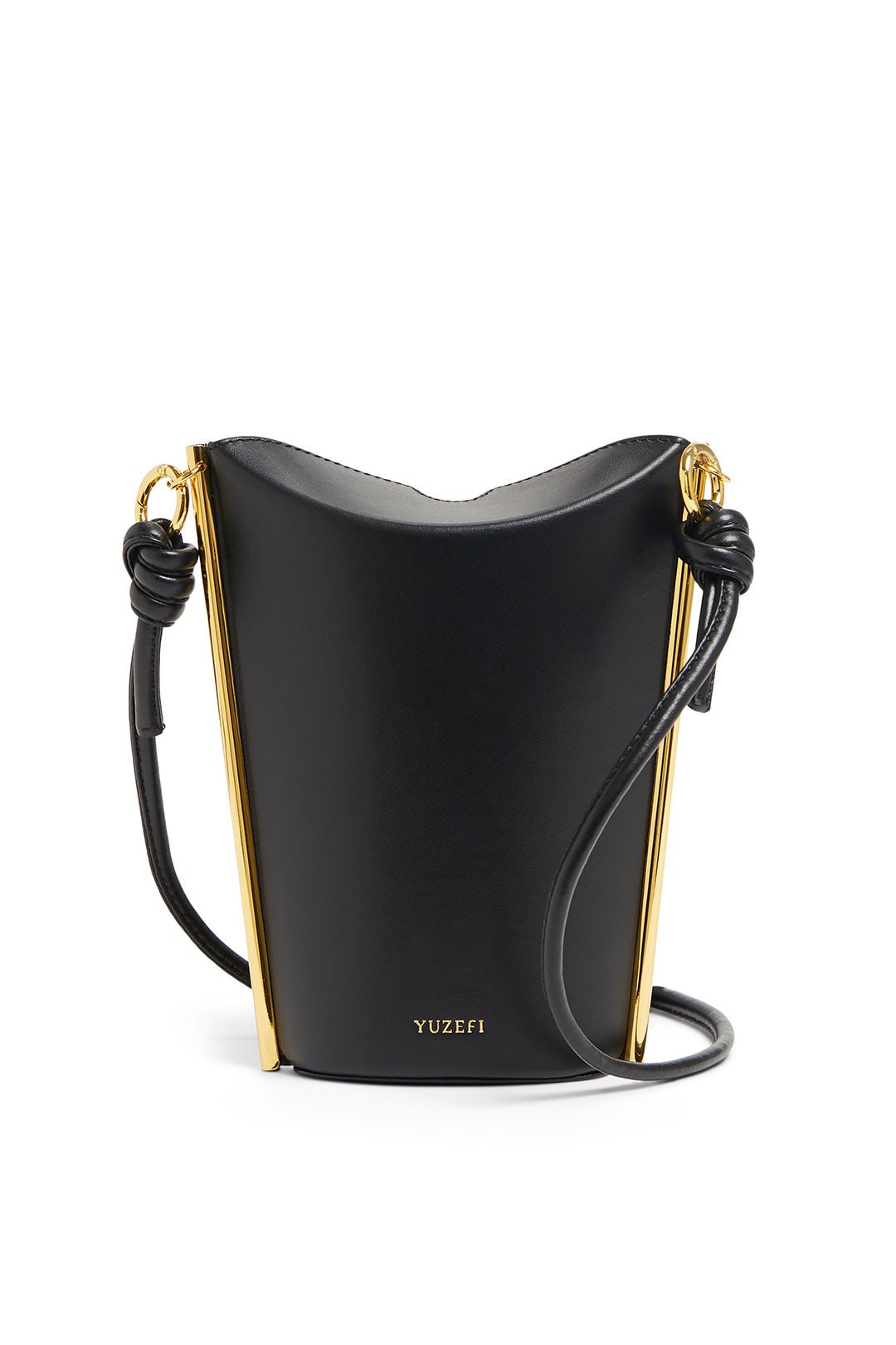 Black Pitta Leather Bag by Yuzefi