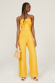Yellow Sleeveless Jumpsuit by Derek Lam 10 Crosby x RTR