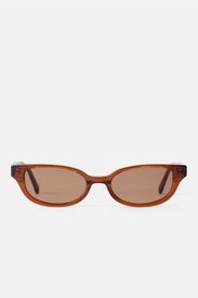 Romi Transparent Rust Sunglasses by DMY Studios