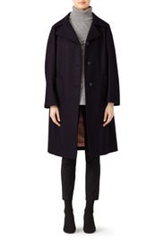 Navy Oversize Coat by Jil Sander Navy