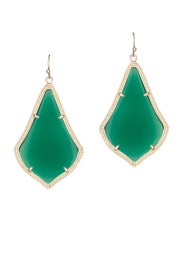 Green Alexandra Earrings by Kendra Scott