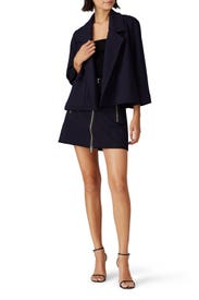 Navy Cropped Jacket by KF/KaufmanFranco x RTR