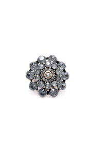 Black Diamond Ring by Oscar de la Renta