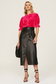 Velvet Ruched Top by Scotch & Soda
