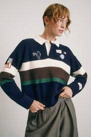 Arther Varsity Knit Rugby Shirt by Sea New York