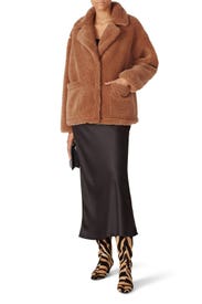 Marina Short Faux Fur Teddy by Stand Studio